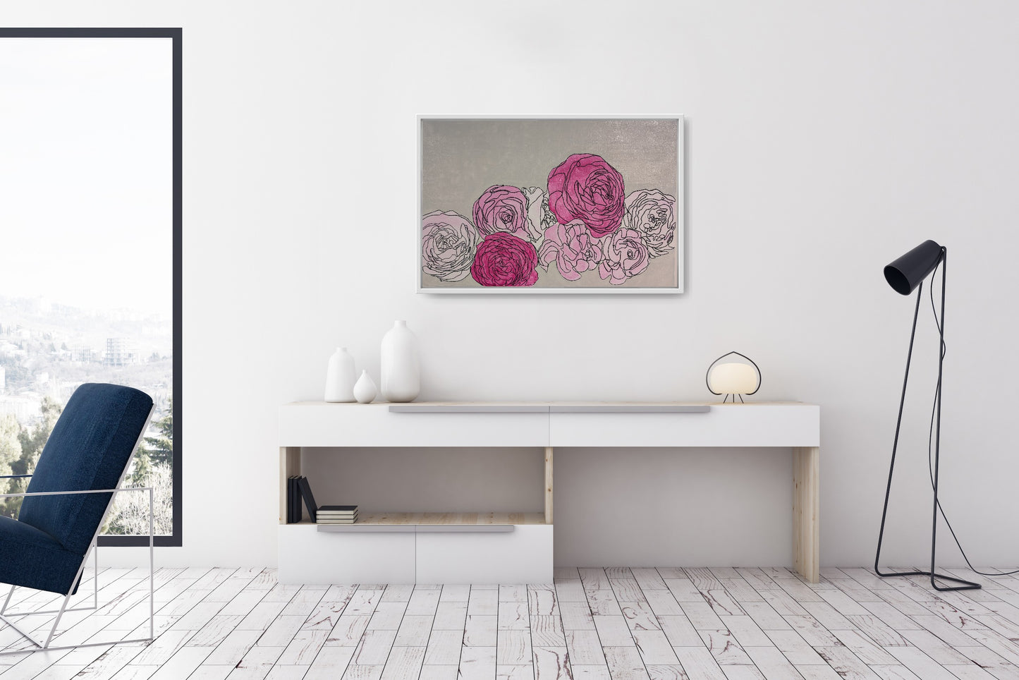 Pink Peonies (24x36)