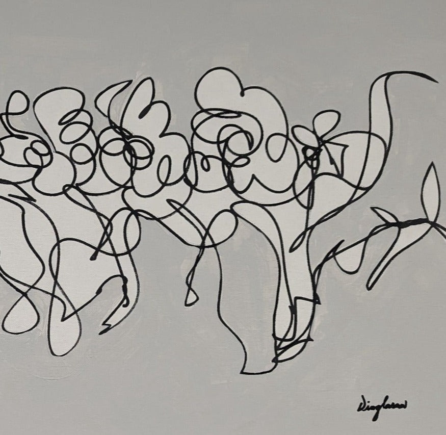 Dancing Flowers (24X48)