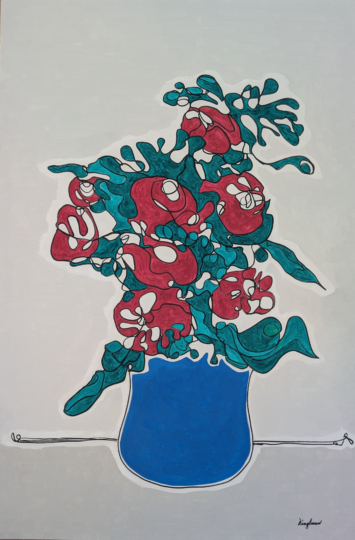 Patriotic Rose (24x36)