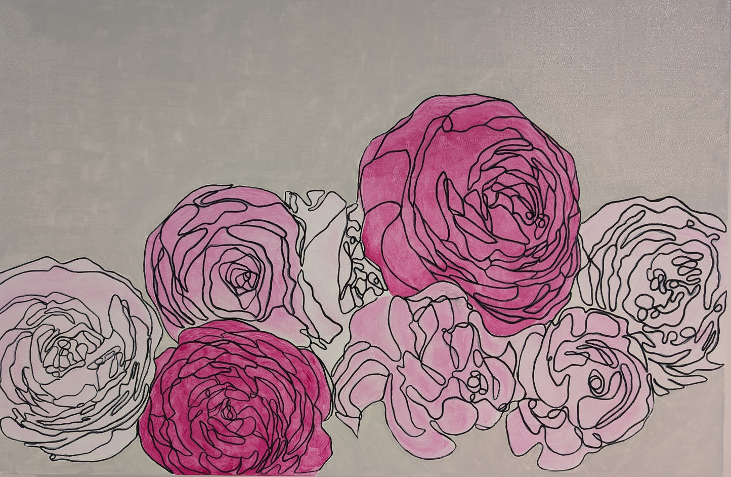 Pink Peonies (24x36)