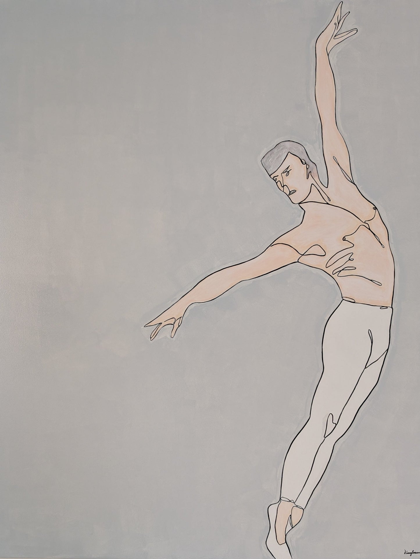 Dancers (Diptych 60x72 Each)