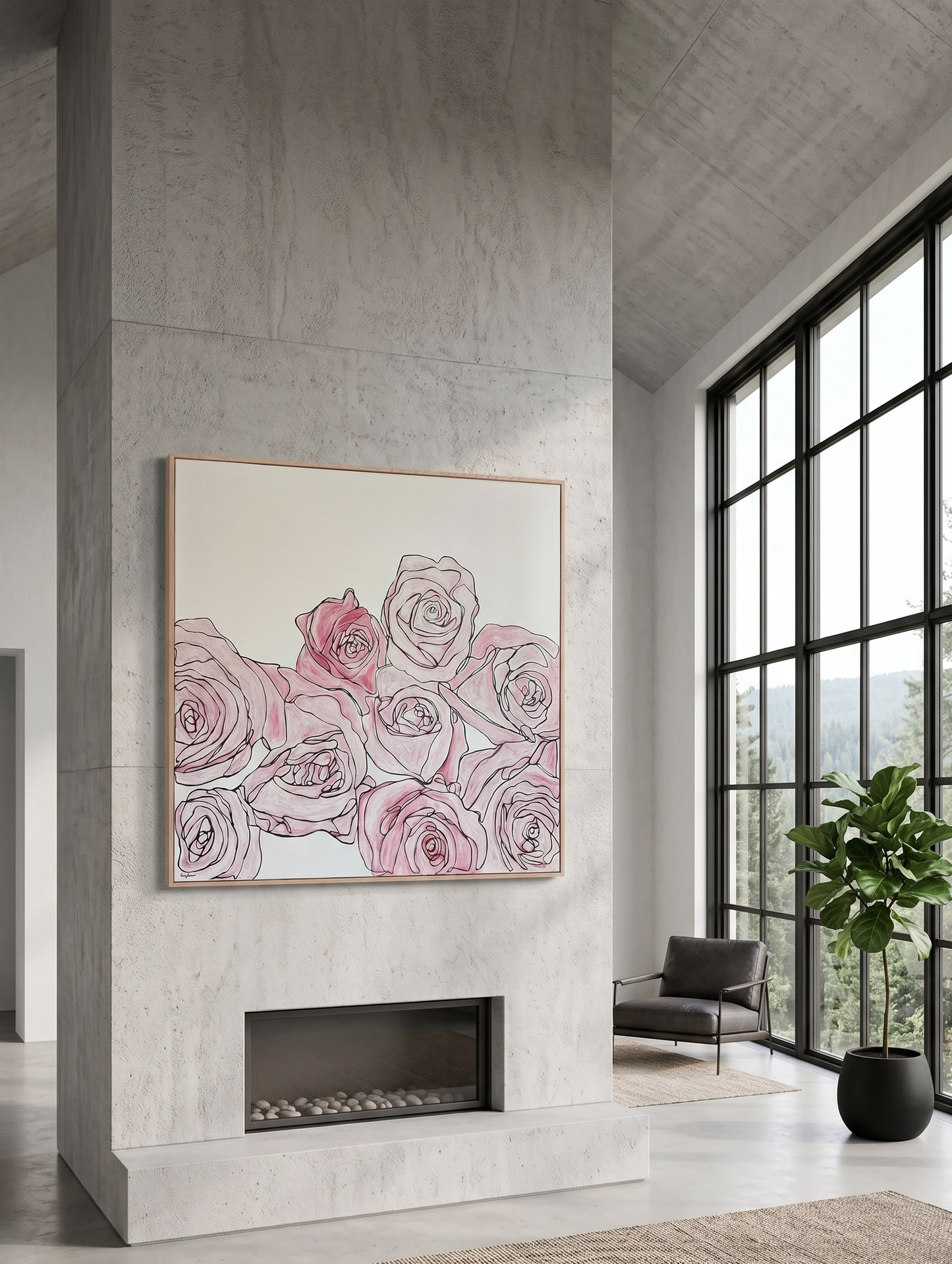 The Infinite Rose (60x60)