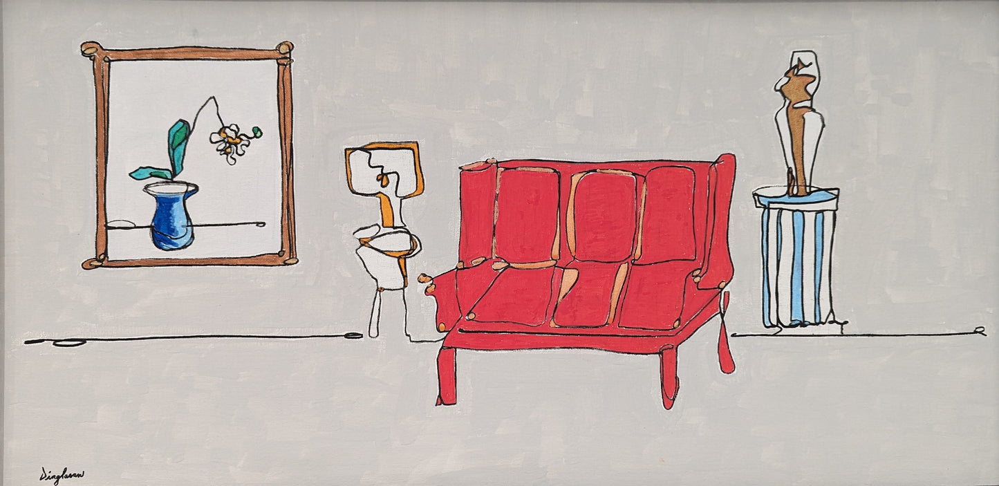 Stay A While (17x32)