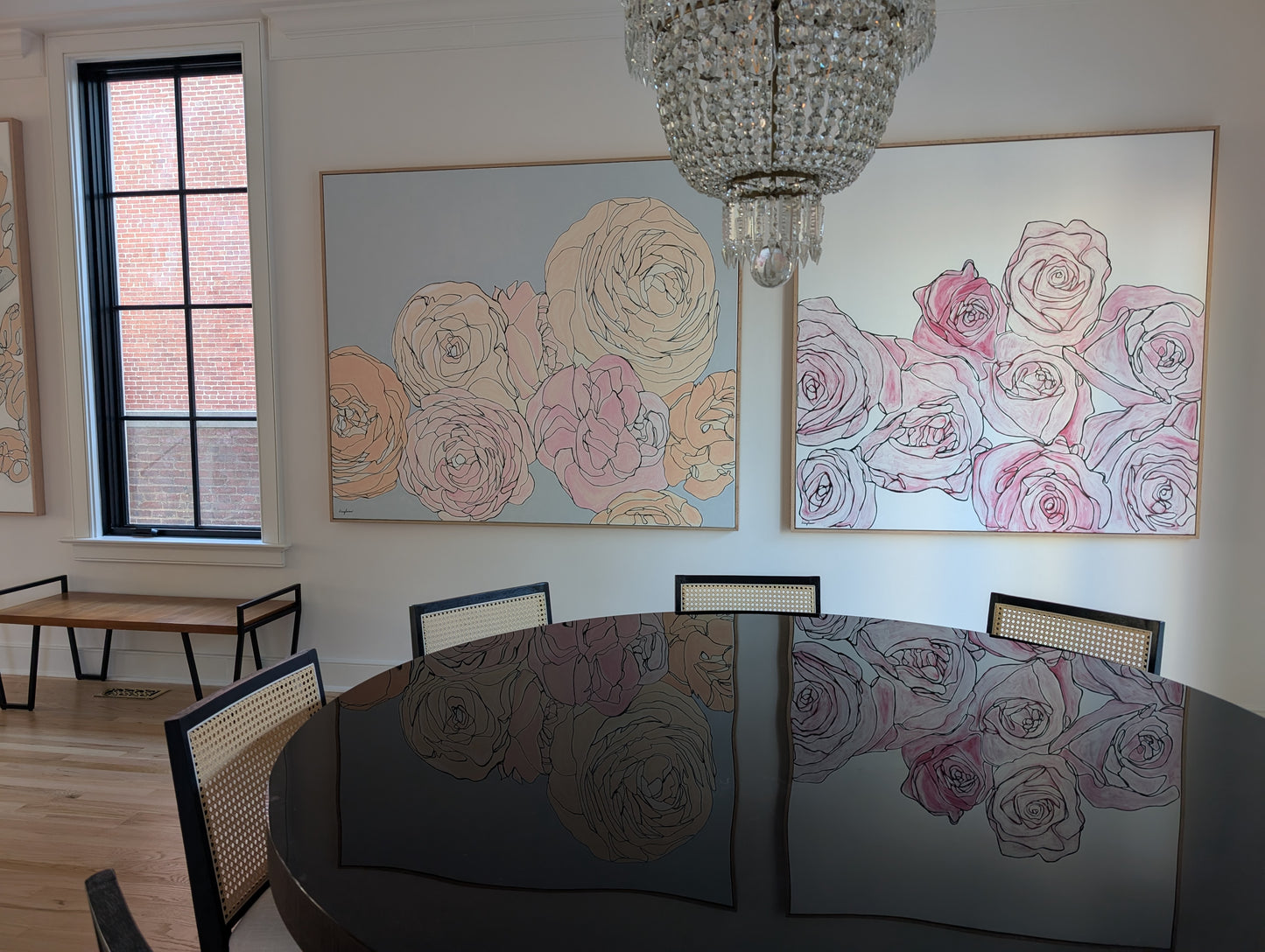 Peach Peonies (60x72)