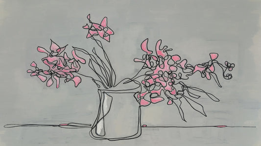 Prancing Pink Petals (24x36)