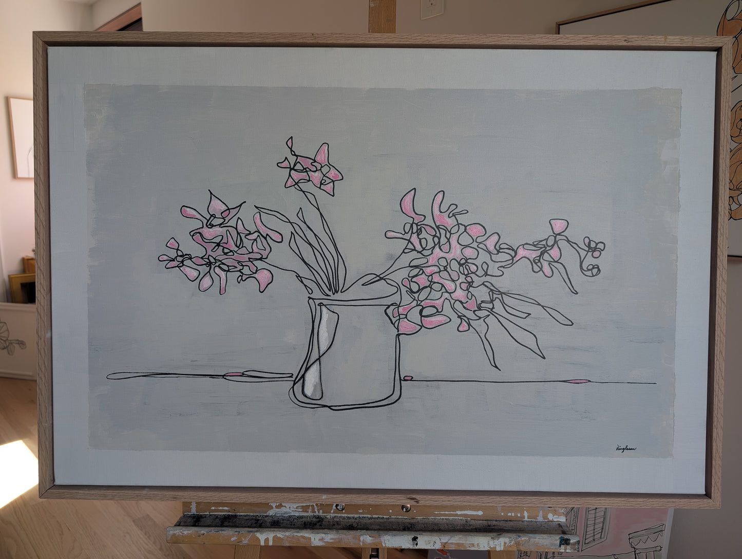 Prancing Pink Petals (24x36)