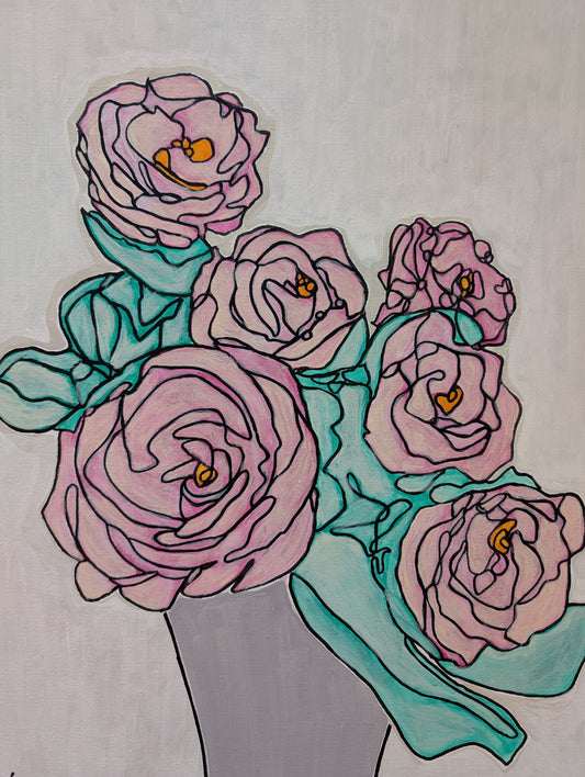 Sunday Morning Roses (20x16)