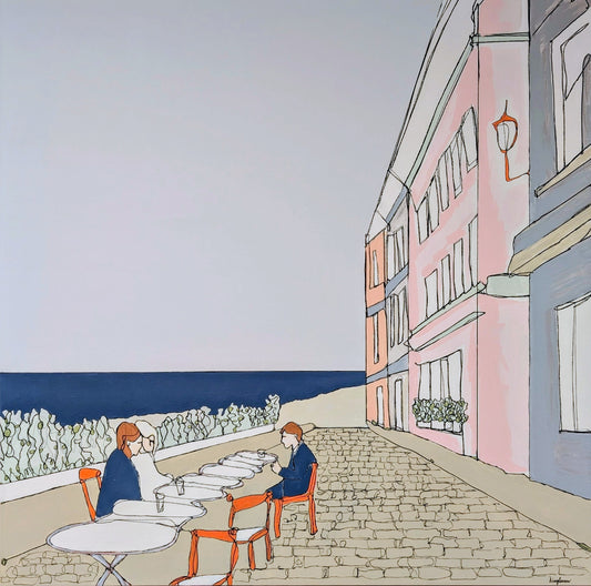 Meet Me in Cannes for Coffee (36x36)
