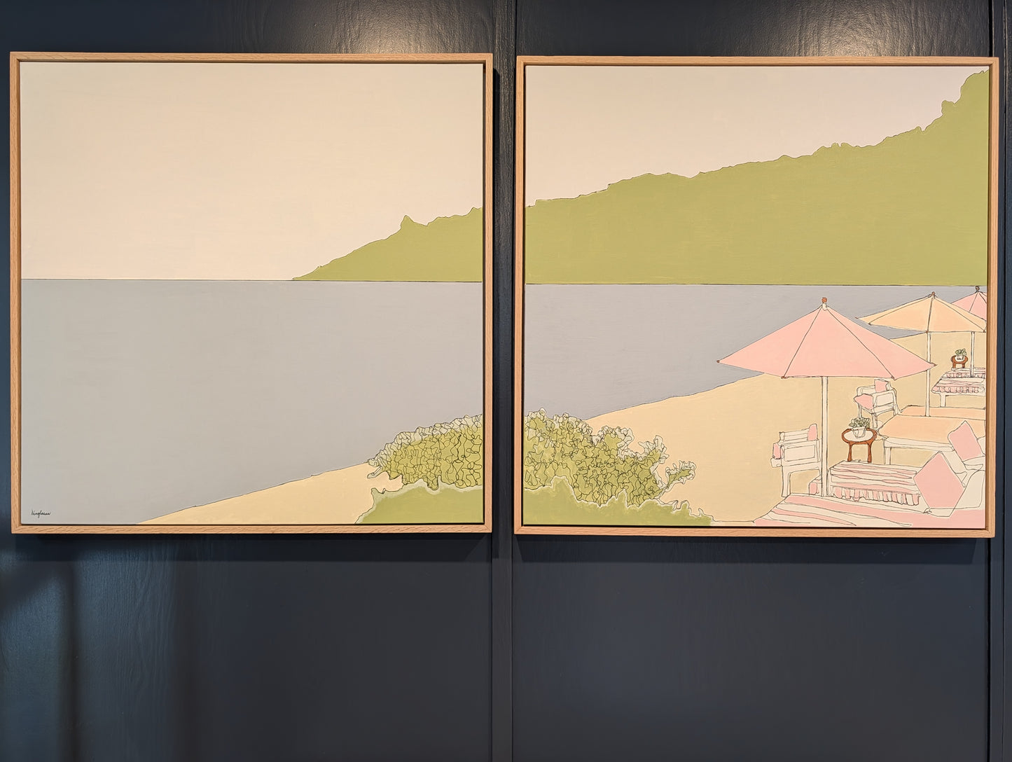 Paraggi Beach Club (Dyptich 36x36 Each)