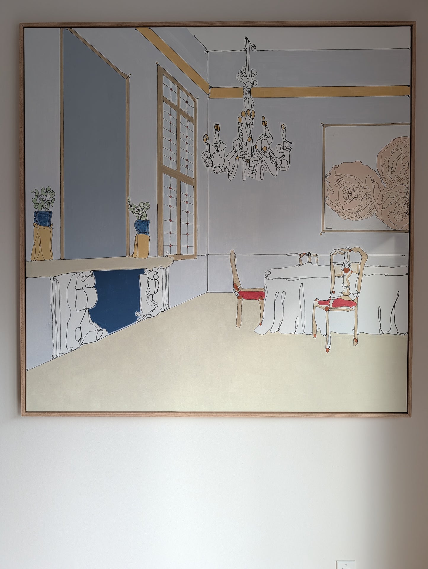 Lunch at the Palazzo (60x60)