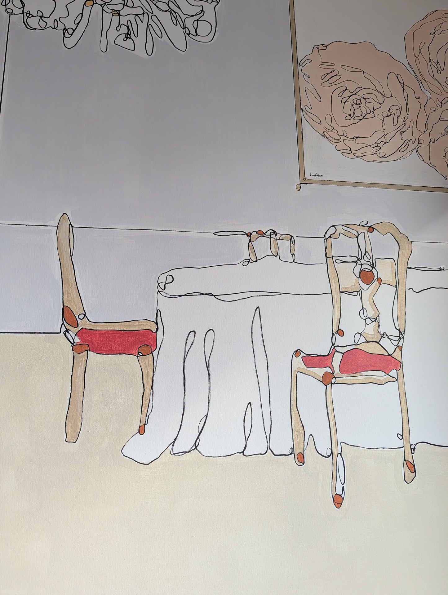 Lunch at the Palazzo (60x60)