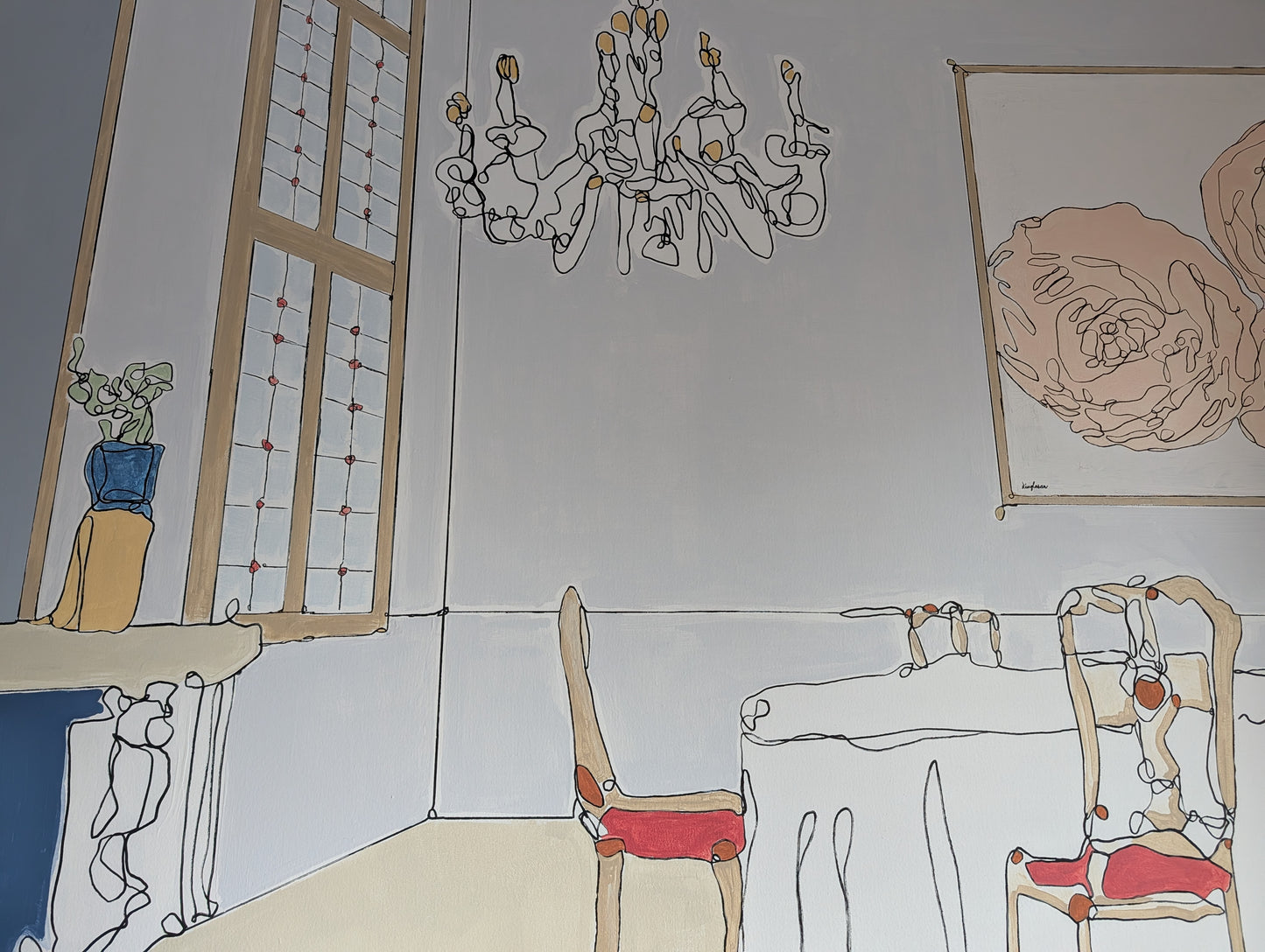 Lunch at the Palazzo (60x60)